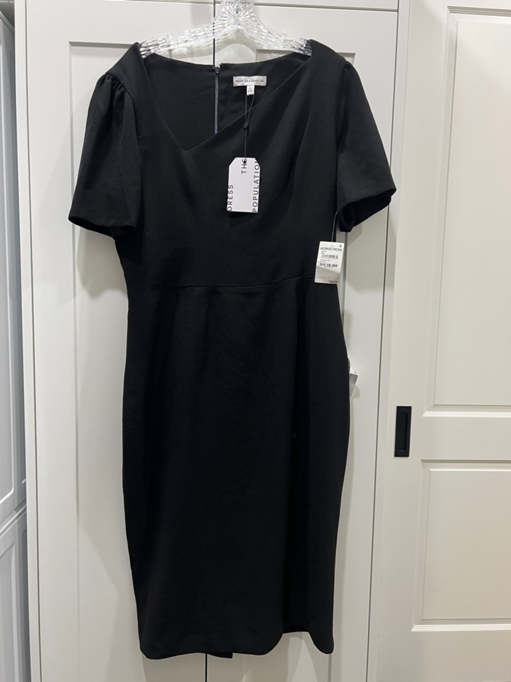 Dress the Population Black Midi Sheath Dress